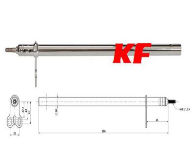 COLUMNA DIRECCION M8X390 BABY KART