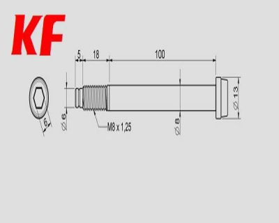 TORNILLO MANGUETA D10 L85+18mm