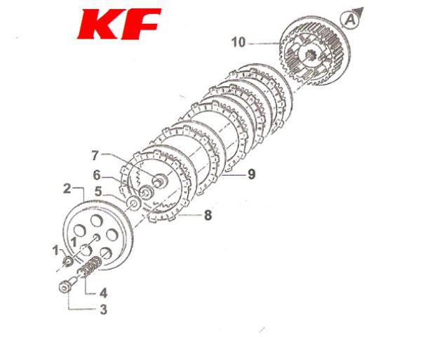 TAMBOR EMBRAGUE KZ10B/C